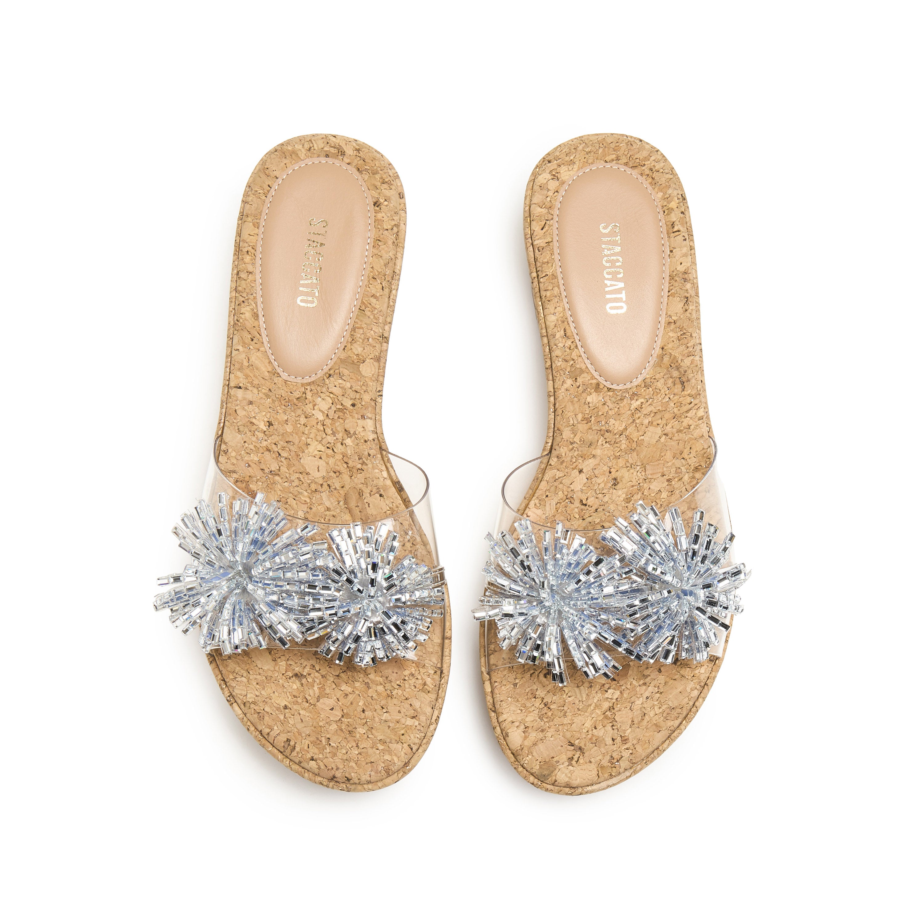 Silver Crystal Fireworks Wedge Corks
