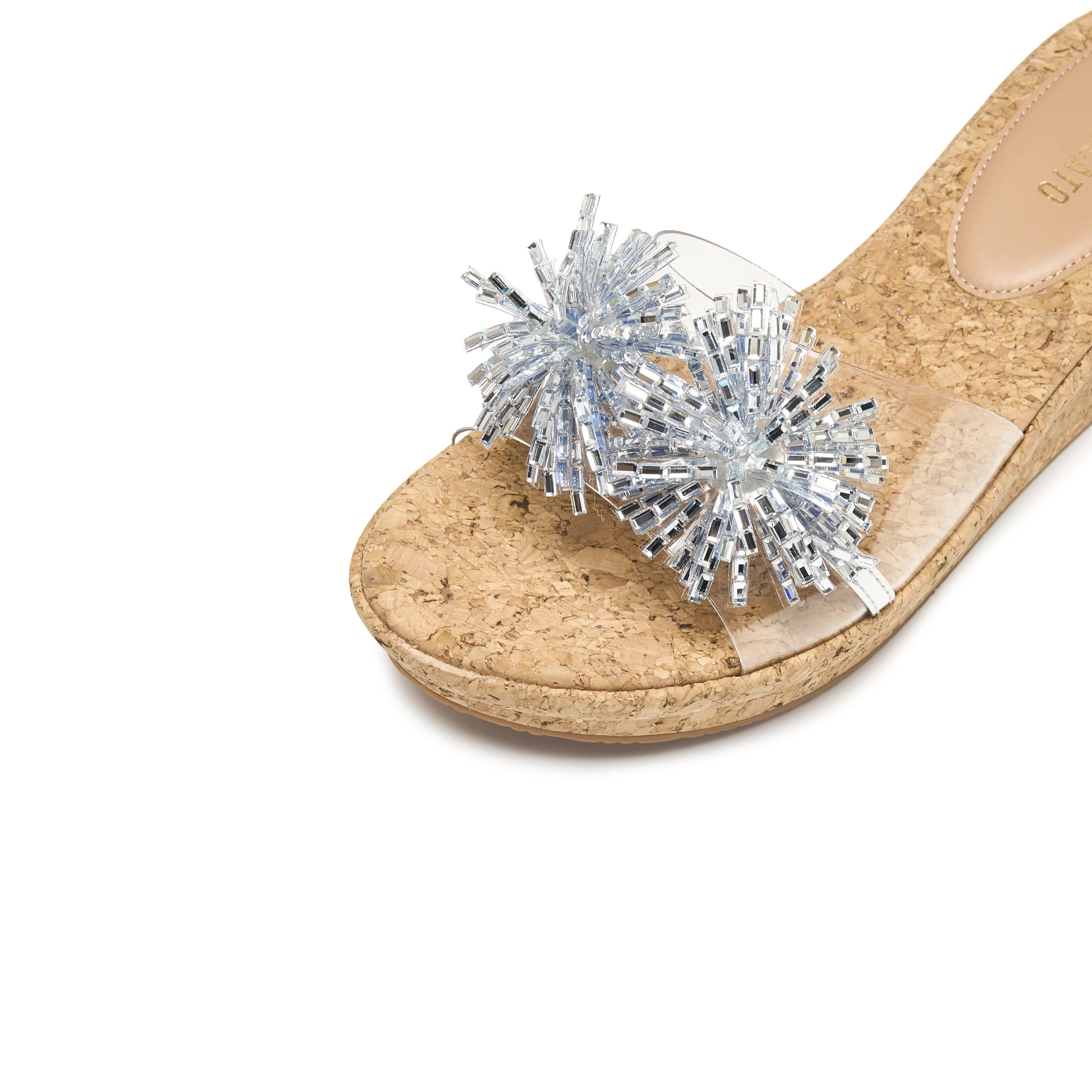 Silver Crystal Fireworks Wedge Corks