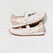 Beige ST Bow Mary Jane Derby Sneakers