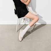 Beige ST Bow Mary Jane Derby Sneakers