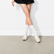 Beige ST Bow Mary Jane Derby Sneakers
