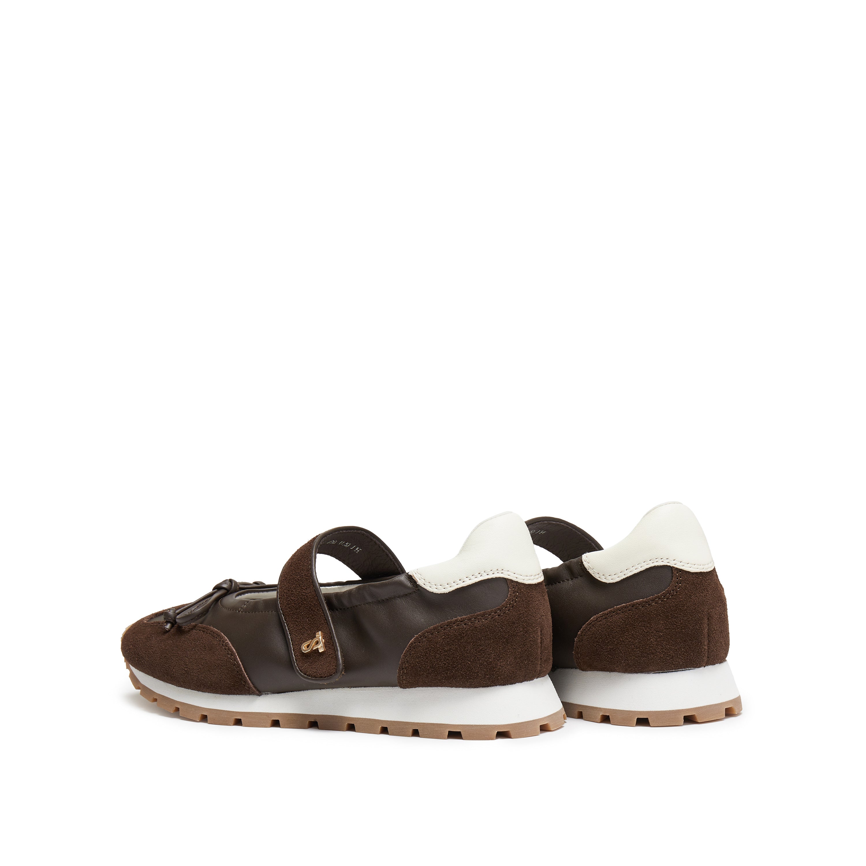 Brown ST Bow Mary Jane Derby Sneakers