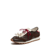 Cafe Noir Lucky Horse Hoof Leather Derby Sneakers