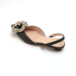 Load image into Gallery viewer, ST x CANAPE Black Rose Slingback Flats
