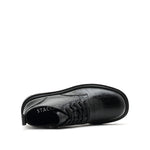 Load image into Gallery viewer, Black Embossed Lace Up Ankle Boots

