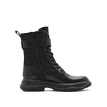 Load image into Gallery viewer, Black Military Combat Boots With Buckle
