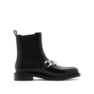 Metal Chain Accessories Ankle Boots