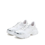 Load image into Gallery viewer, Silvery-White Wide Fit St Chunky Sneakers
