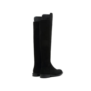 Black Over The Knee Sock Boots