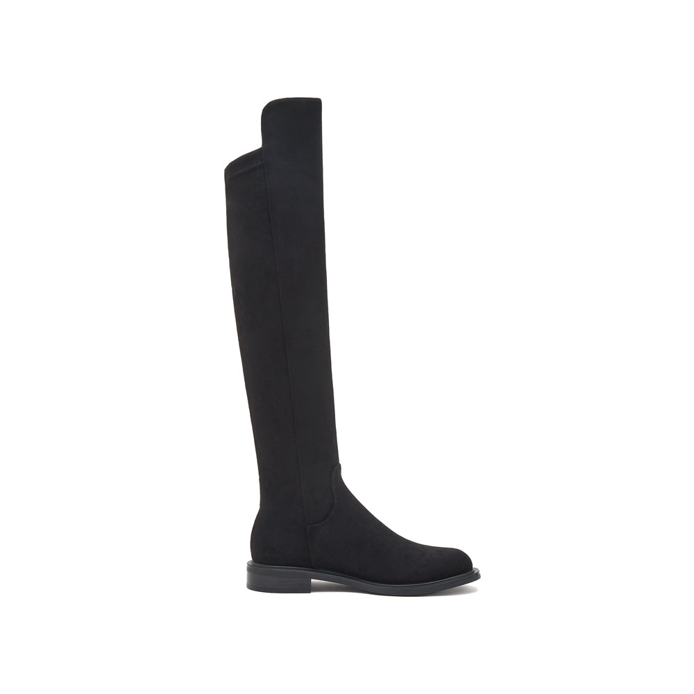 Black Over The Knee Sock Boots