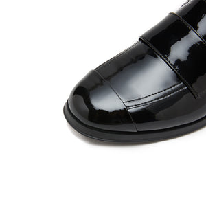 Black Patent Minimal Loafers