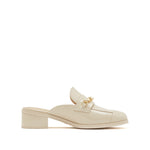 Load image into Gallery viewer, Beige Chain Patent Slip On Loafers
