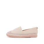 Load image into Gallery viewer, Pastel ST Embroidery Leather Espadrilles
