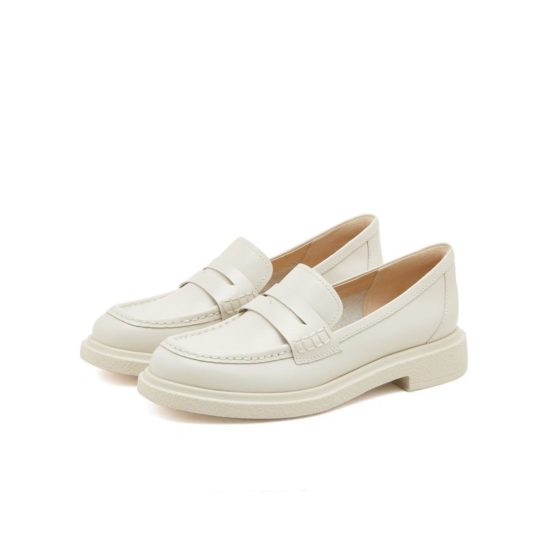 [STACCATO - Official Site] Beige Classic Leather Penny Loafers