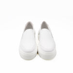 Load image into Gallery viewer, White Slip On Sneakers With Silver details
