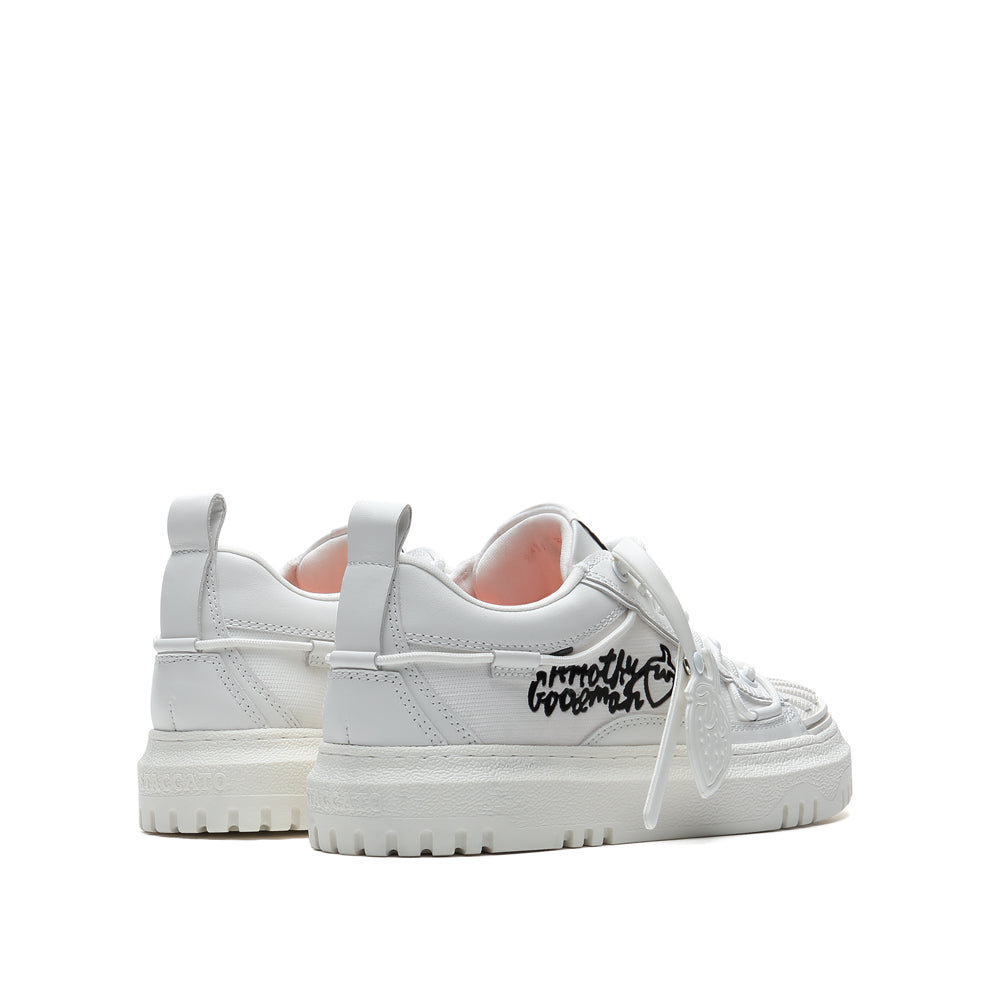 St X Timothy White Leather Sneakers