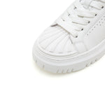 Load image into Gallery viewer, White Sneakers With Golden Tiger Patch
