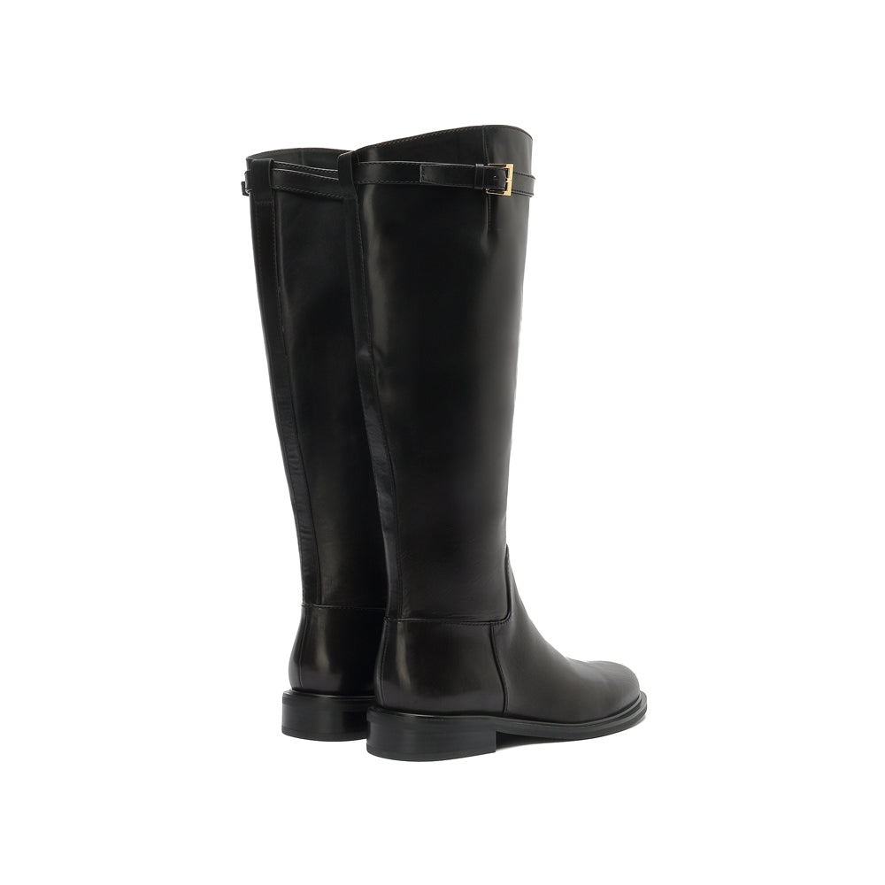 STACCATO Buckle Leather Long Boots