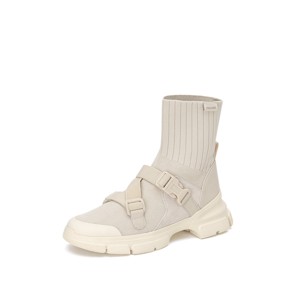 STACCATO Buckle Strap Sock Boots