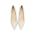 Load image into Gallery viewer, Beige Leather Pointed Toe Pumps
