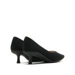 Load image into Gallery viewer, Black Leather Pointed Toe Pumps
