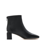 Load image into Gallery viewer, Black Square Toe Block Heel Ankle Boots
