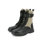 Load image into Gallery viewer, Green Military Combat Boots With Buckle
