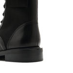 Load image into Gallery viewer, Black Military Combat Boots With Pocket
