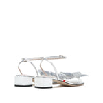 Load image into Gallery viewer, Crystal Bow Cross Strap Sandals
