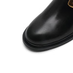 Load image into Gallery viewer, Black Chelsea Boots With ST Buckle
