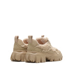 Load image into Gallery viewer, Khaki Fluffy Plush Chunky Sneakers
