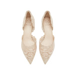 Load image into Gallery viewer, Taupe Lace D&#39;Orsay Pumps
