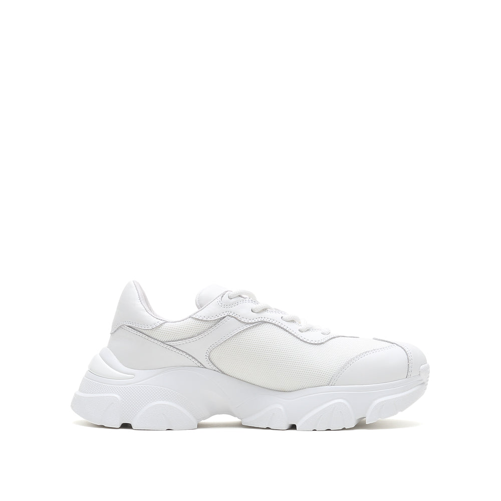 White Wide Fit St Chunky Sneakers