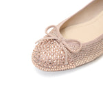 Load image into Gallery viewer, Pastel Crystal Bow Flats
