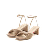 Load image into Gallery viewer, Taupe Knot Sandals
