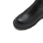 Load image into Gallery viewer, Black Leather Chunky Long Boots
