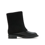 Load image into Gallery viewer, Black Fisherman Knitted Ankle Boots
