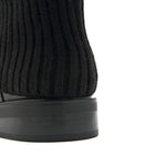 Load image into Gallery viewer, Black Fisherman Knitted Ankle Boots
