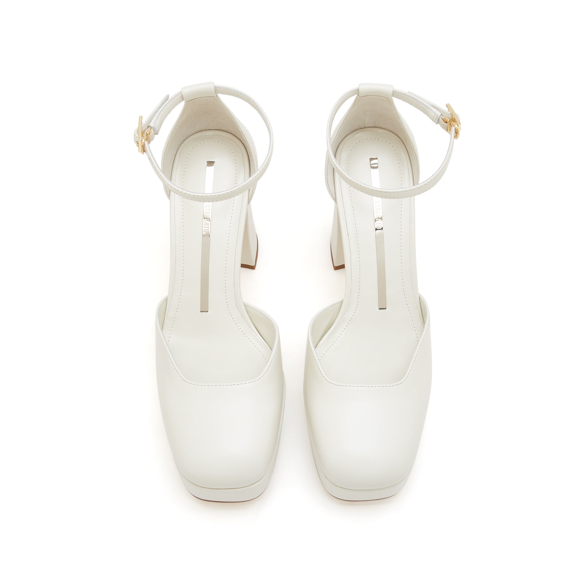 Beige Platform Block Heel Sandal