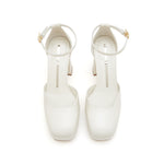 Load image into Gallery viewer, Beige Platform Block Heel Sandal
