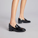 Load image into Gallery viewer, Black Patent Minimal Loafers
