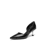 Load image into Gallery viewer, ST x Robert Wun Black Leather Pumps
